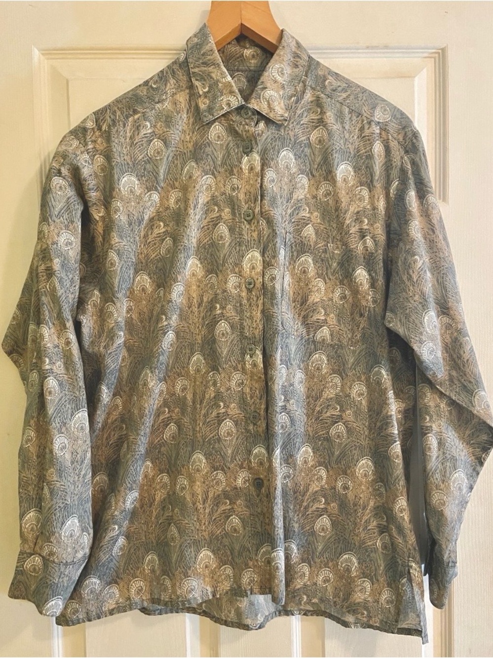 Liberty Tilley Peacock Print Blouse